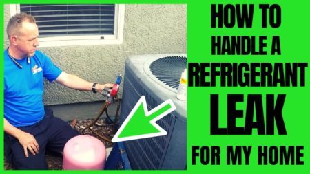 how to handle a refrigerant leak