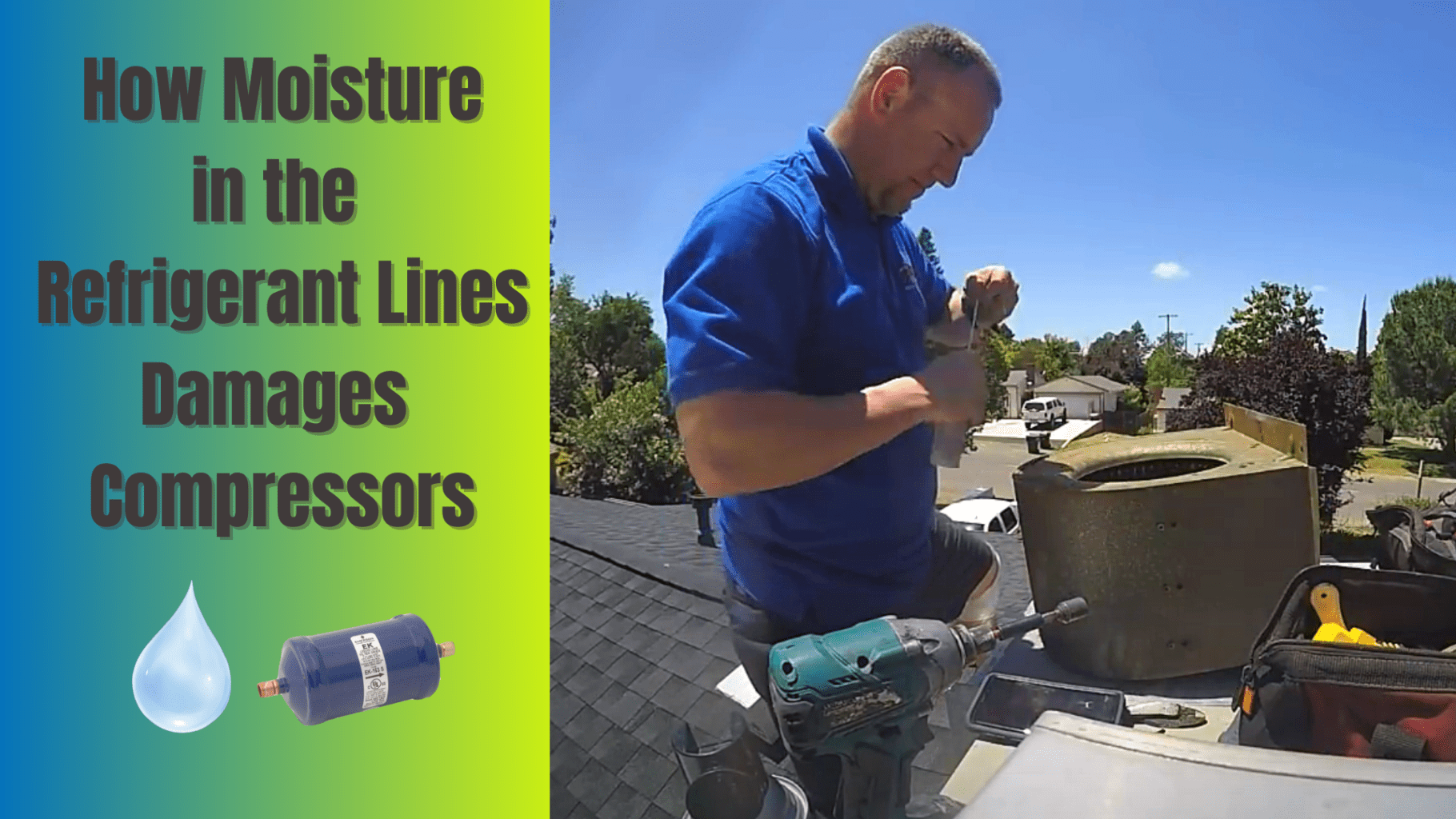 How Moisture in the Refrigerant Lines Damages Compressors